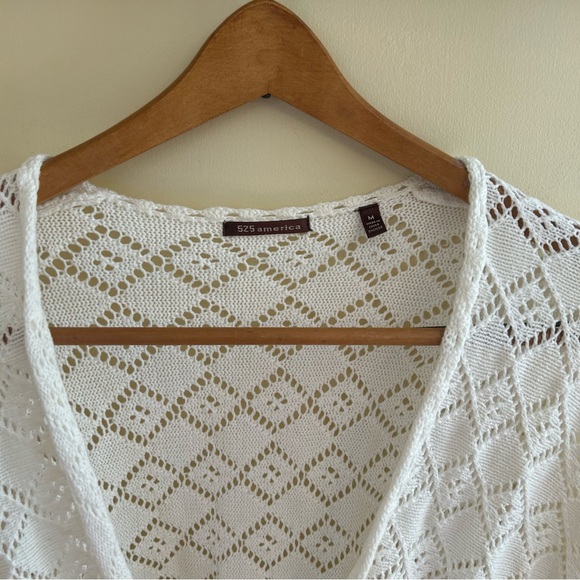 525 America Crochet Short Sleeve Sweater - Picture 5 of 5